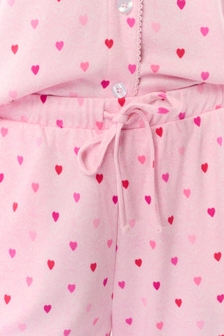 Roller Rabbit Pink Jemina Hearts Kate Lounge Set