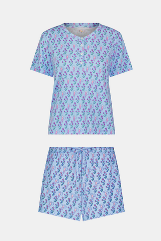 Roller Rabbit Light Blue Rosa Ditsy Monkey Alexa Set