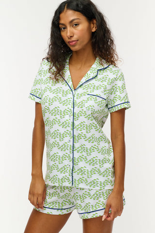 Roller Rabbit Lime Minnows Polo Pajamas