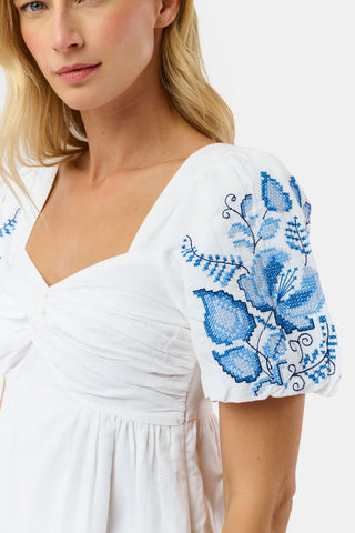 Roller Rabbit Florence Lace Pippa Dress in White, Medium, Cotton Roller Rabbit Florence Lace Pippa Dress in White, Medium, Cotton