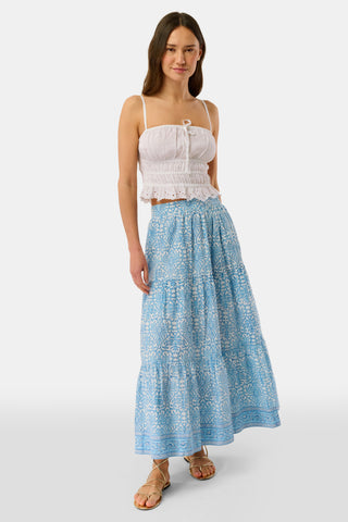 Roller Rabbit Blue Capi Geo Carlisa Skirt