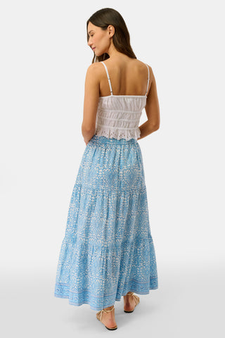 Roller Rabbit Blue Capi Geo Carlisa Skirt