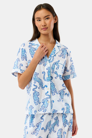 Roller Rabbit Blue Wild Tigers Liza Set