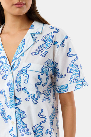 Roller Rabbit Blue Wild Tigers Liza Set