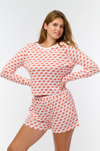 Roller Rabbit Orange Lucky Stars Long Sleeve Baby Tee