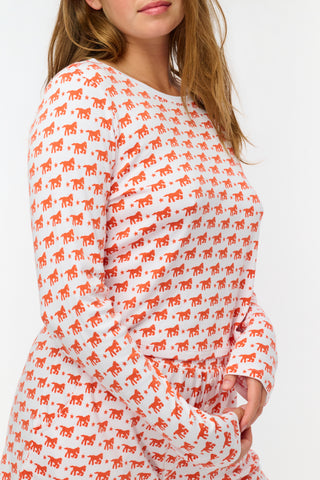 Roller Rabbit Orange Lucky Stars Long Sleeve Baby Tee