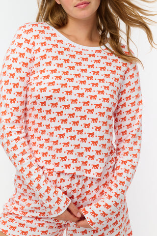 Roller Rabbit Orange Lucky Stars Long Sleeve Baby Tee