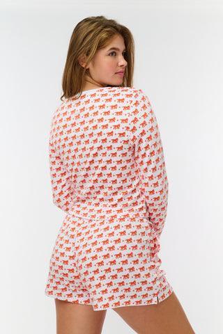 Roller Rabbit Orange Lucky Stars Long Sleeve Baby Tee