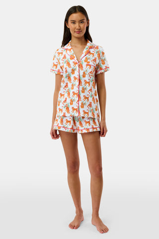 Roller Rabbit Orange Teddy Tiger Polo Pajamas