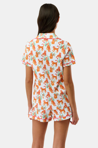 Roller Rabbit Orange Teddy Tiger Polo Pajamas