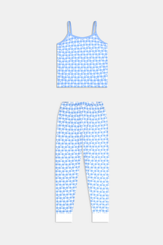 Roller Rabbit Blue Kids Gingham Hearts Campbell Set