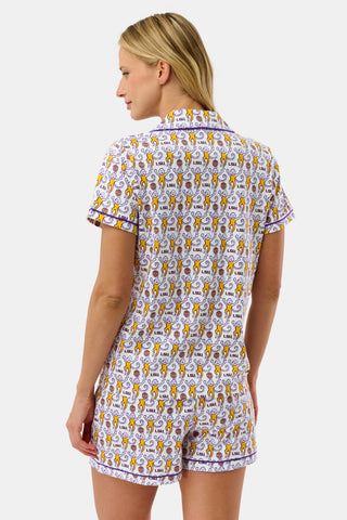 Roller Rabbit Yellow Tigers Lovely Monkey Polo Pajamas