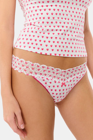 Roller Rabbit Multi Hearts Lace Thong 3 Pack