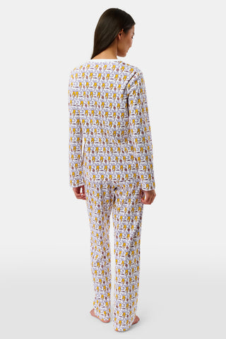 Roller Rabbit Yellow Tigers Lovely Monkey Pajamas