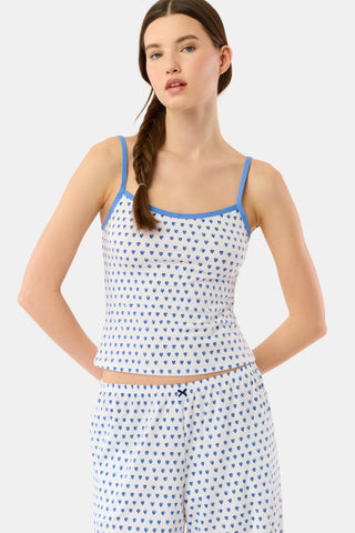 Roller Rabbit Blue Hearts Clarkson Cami