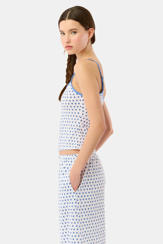 Roller Rabbit Blue Hearts Clarkson Cami