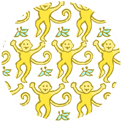 Yellow Roller Rabbit Pattern Brighten Your Home with Yellow Roller Rabbit Wallpaper