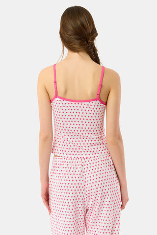 Roller Rabbit Pink Hearts Clarkson Cami