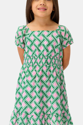 Roller Rabbit Pink Kids Liana Arna Dress