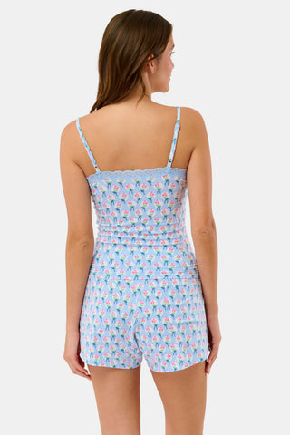 Roller Rabbit Blue Tulip Polka Dot Carmine Cami