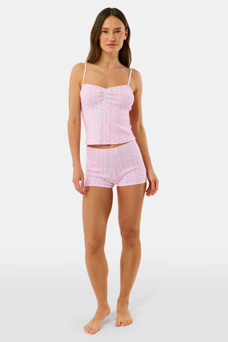 Roller Rabbit Coral Hearts Vine Spring Micro Shortie