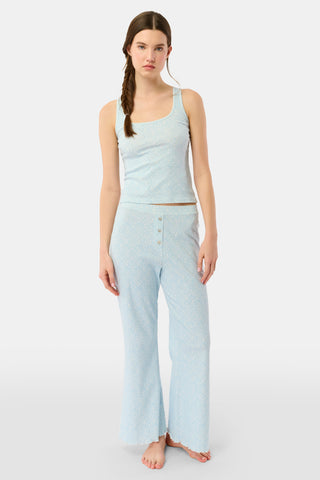 Roller Rabbit Light Blue Jemina Hearts Pointelle Astor Tank