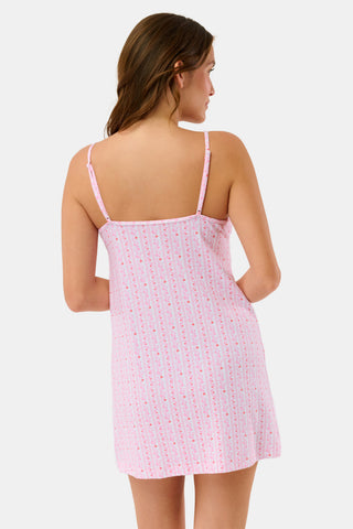 Roller Rabbit Coral Hearts Vine Orchard Slip Dress