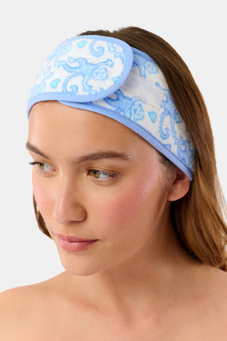 Roller Rabbit Blue Lovely Monkey Spa Headband