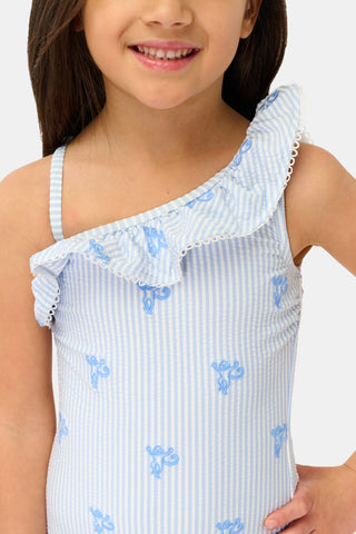 Roller Rabbit Blue Kids Mini Monkey Tula One Piece