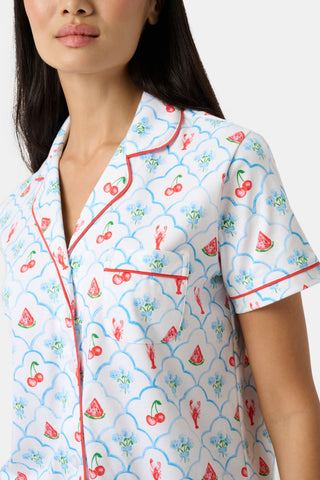 Roller Rabbit Blue 4th of Jemina Fiora Pajamas