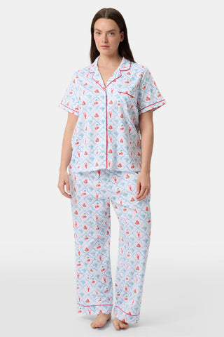 Roller Rabbit Blue 4th of Jemina Fiora Pajamas