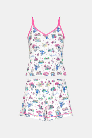 Roller Rabbit Blue Georgetown Monkey Mischa Set