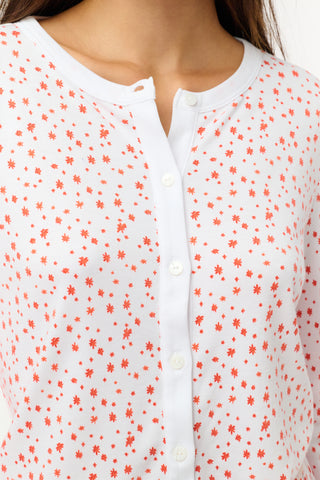 Roller Rabbit Orange Étoiles Nessa Cardigan