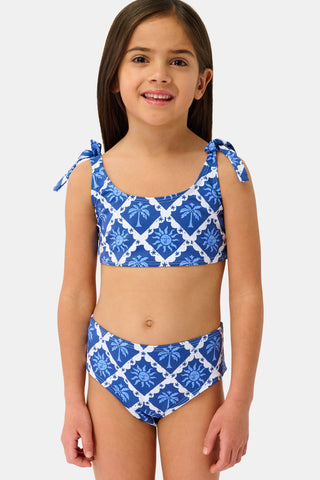 Roller Rabbit Navy Kids Sunny Days Cora Bikini
