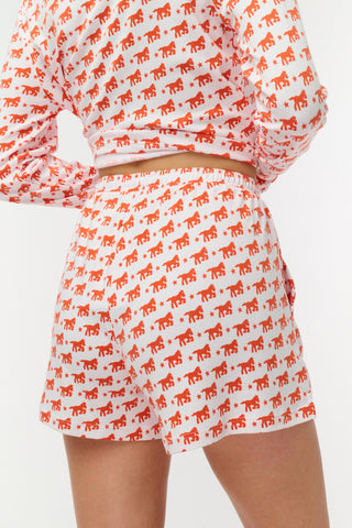 Roller Rabbit Orange Lucky Stars Brooklyn Boxer