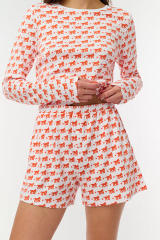 Roller Rabbit Orange Lucky Stars Brooklyn Boxer