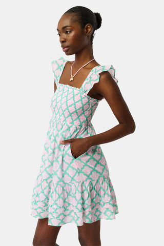 Roller Rabbit Aqua Jemina Drew Dress