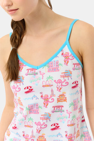 Roller Rabbit Pink Miami Monkey Mischa Set