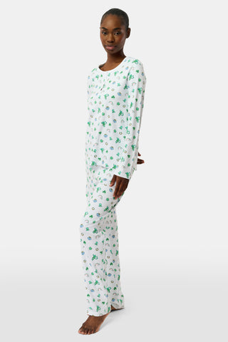 Roller Rabbit Green Luck O' The Monkey Pajamas