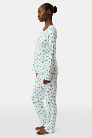 Roller Rabbit Green Luck O' The Monkey Pajamas