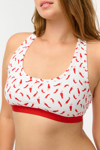Roller Rabbit Red Picante Madison Racerback Bralette