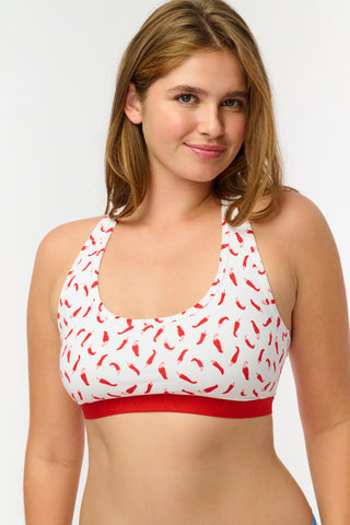 Roller Rabbit Red Picante Madison Racerback Bralette
