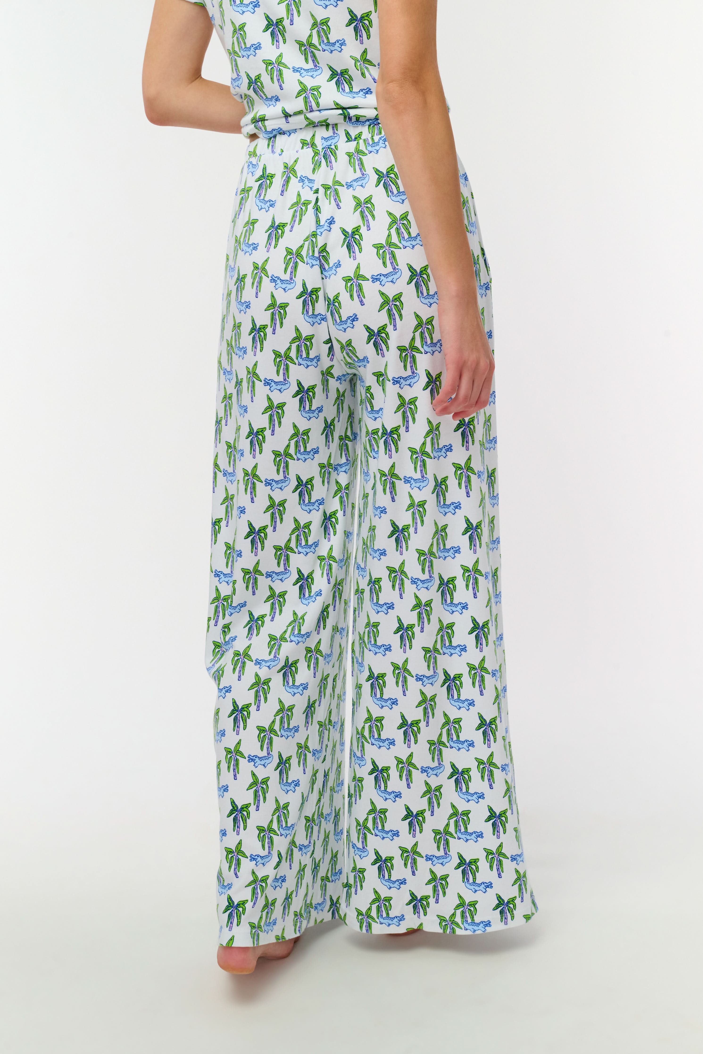 Snappy Palms Boden Pant | Lilly Sisto for Roller Rabbit display picture 1