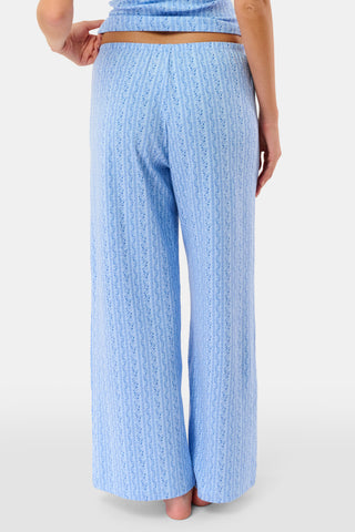 Roller Rabbit Blue Tonal Hearts Vine Monroe Pant