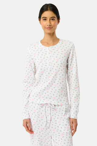 Roller Rabbit Pink Mini Monkey Blossom Rosemary Top