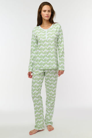 Roller Rabbit Lime Minnows Pajamas