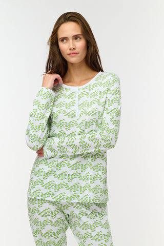 Roller Rabbit Lime Minnows Pajamas