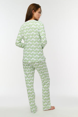 Roller Rabbit Lime Minnows Pajamas