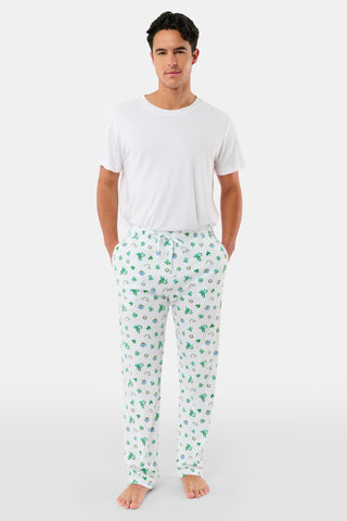Roller Rabbit Green Mens Luck O' The Monkey Simon Pant