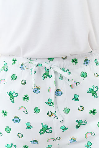 Roller Rabbit Green Mens Luck O' The Monkey Simon Pant